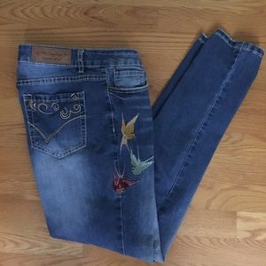 Suzanne Betro Embroidered Jeans